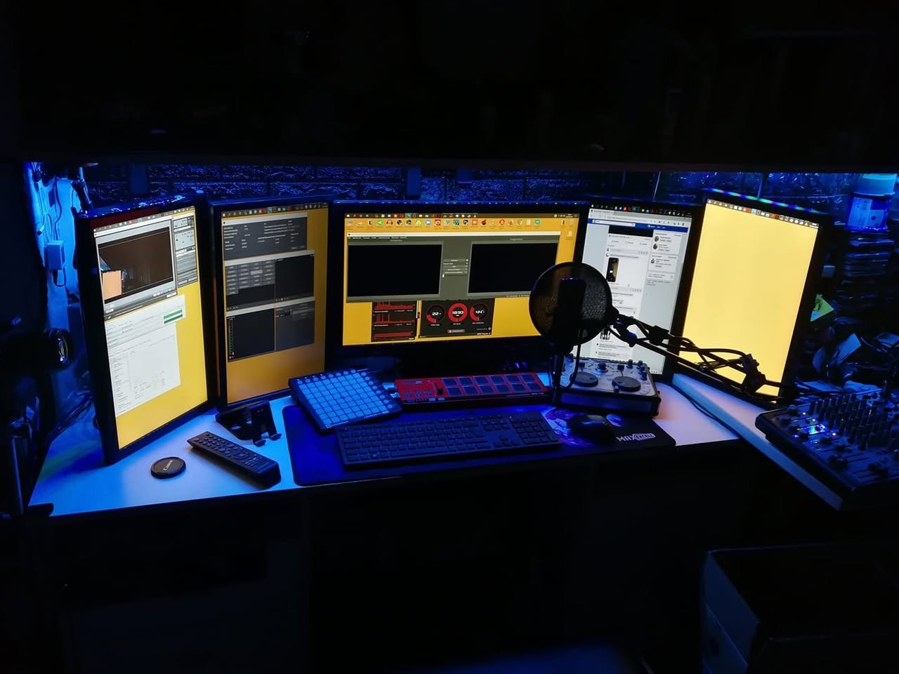 In una sala immersiva, durante i test