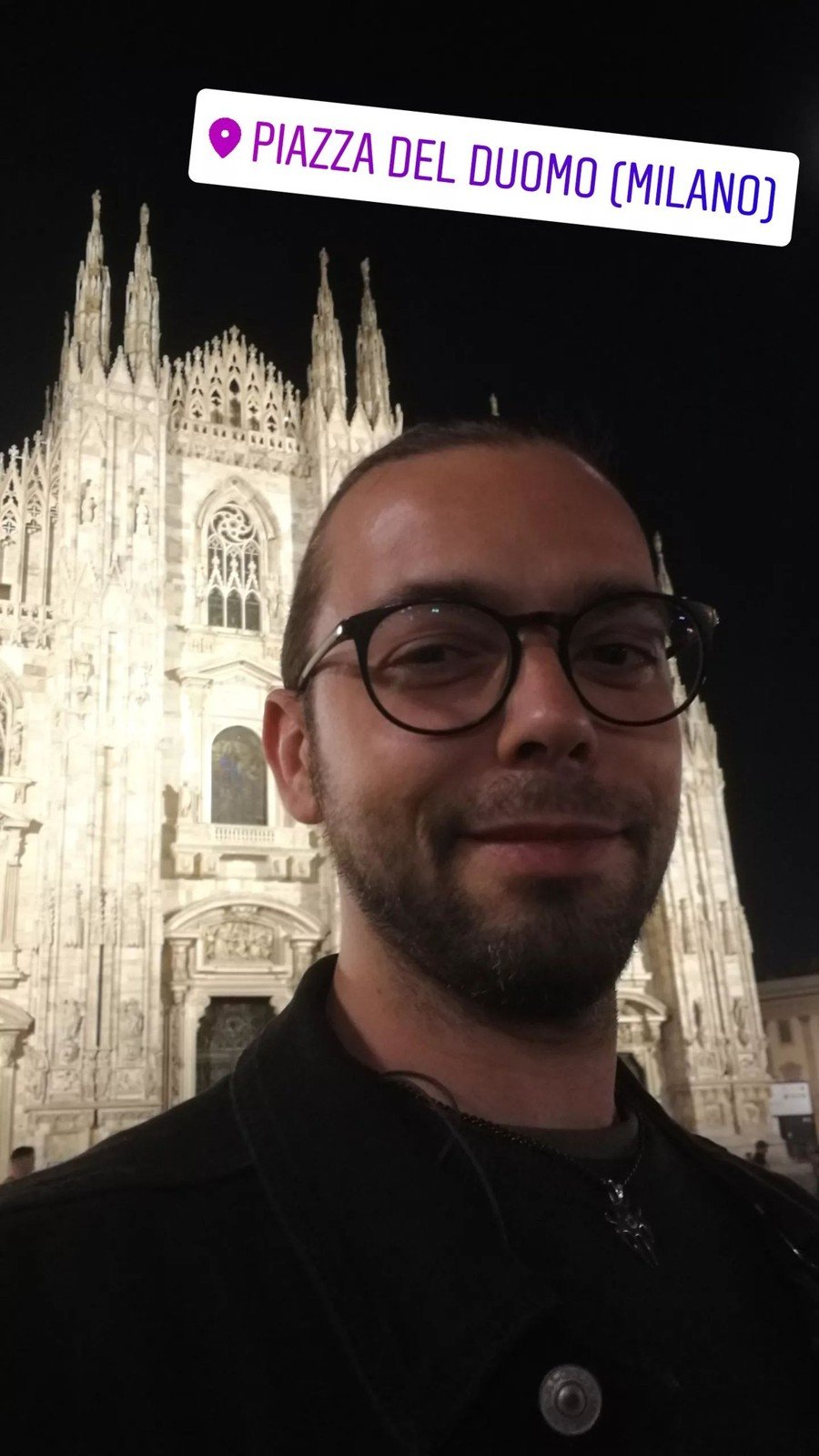 Davanti al Duomo di Milano