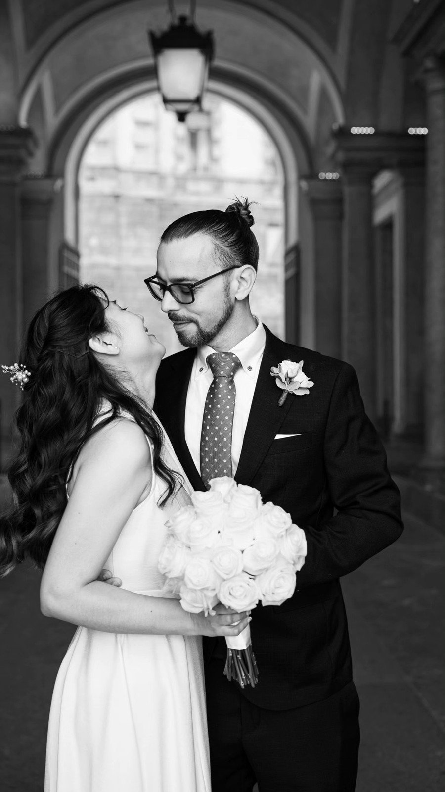 Il matrimonio, in bianco e nero