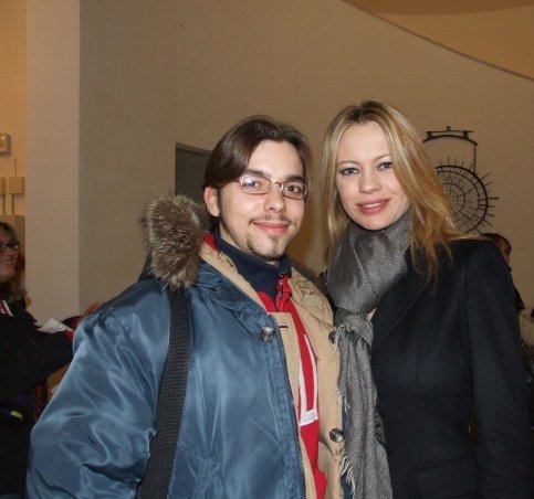 Con Anna Falchi, a Loppiano