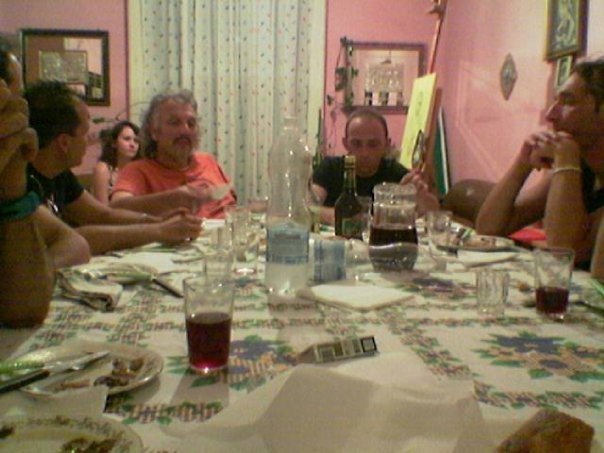 A cena con Diego Spagnoli e Andrea Innesto, sassofonista di Vasco