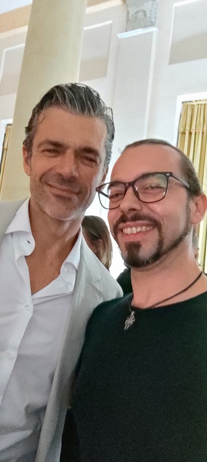 Con Luca Argentero