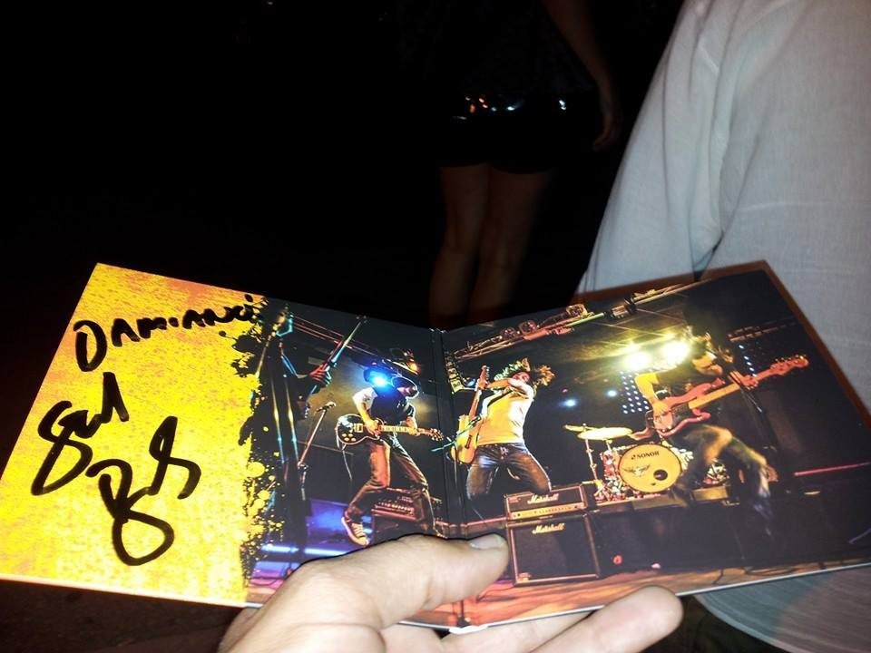 Il mio disco autografato da Stef Burns