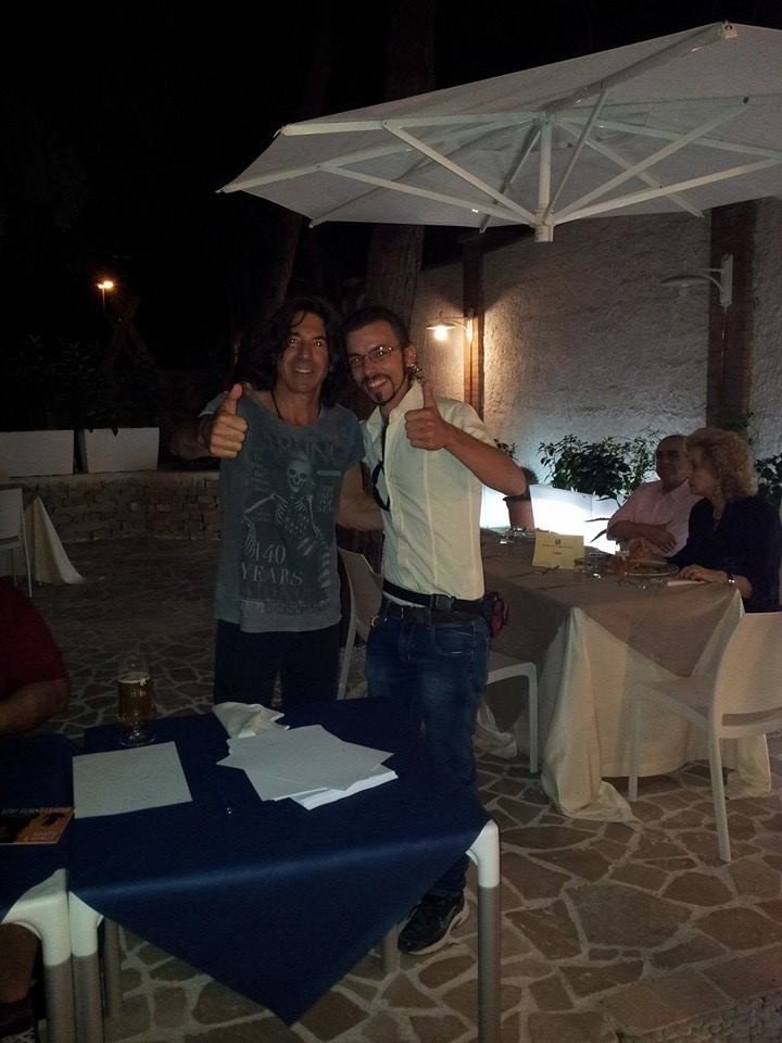 Con Stef Burns, chitarrista di Vasco Rossi