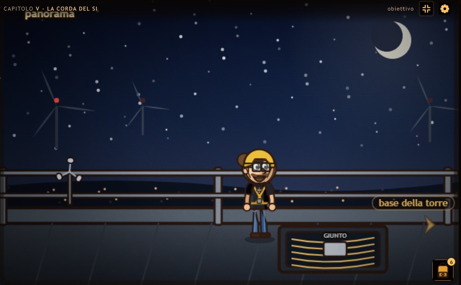 Capitolo V: il panorama notturno dal ponte radio, tra le pale eoliche