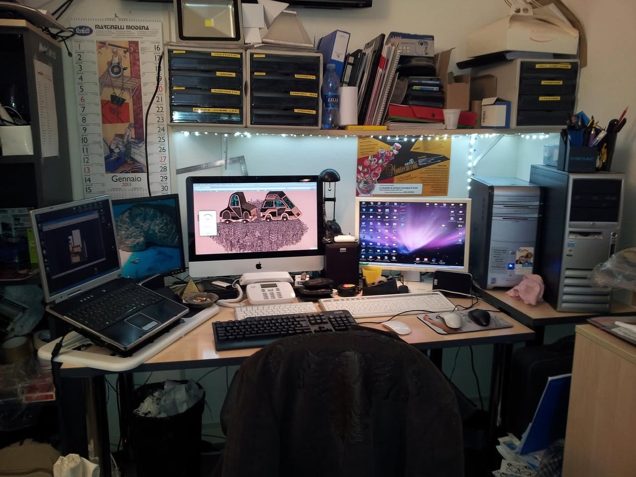 La mia scrivania da Art Director, a Modena