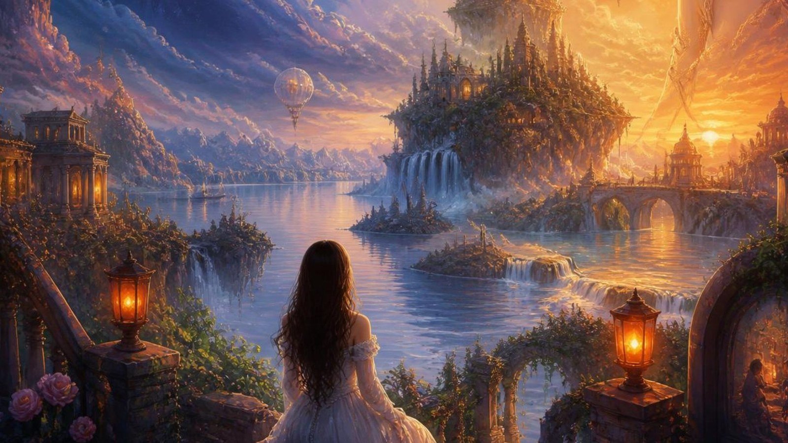 Copertina di Senza te: un paesaggio onirico al tramonto